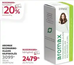 Rossmann Aromax rozmaring- olajos hajpakolás ajánlat