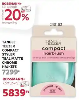 Rossmann Tangle Teezer Compact Styler teal matte ajánlat