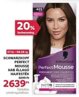 Rossmann Schwarzkopf Perfect Mousse hab állagú hajfesték ajánlat