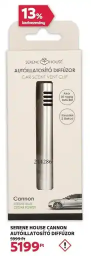 Rossmann Serene House Cannon autóillatosító diffúzor ajánlat
