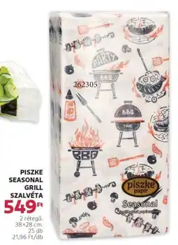 Piszke Seasonal grill szalvéta
