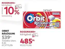 Rossmann Orbit rágógumi ajánlat