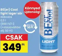 Spar BE(er) Cool light lager sör ajánlat
