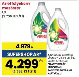 Spar Ariel folyékony mosószer ajánlat