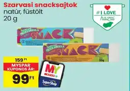 Spar Szarvasi snacksajtok ajánlat