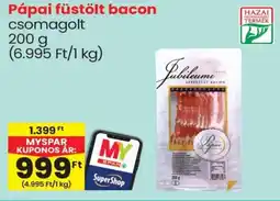 Spar Pápai füstölt bacon ajánlat
