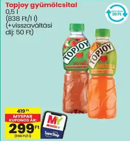 Spar Topjoy gyümölcsital ajánlat