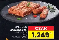 Spar SPAR BBQ csevapcsicsi ajánlat