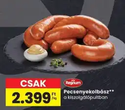 Spar Regnum Pecsenyekolbász ajánlat