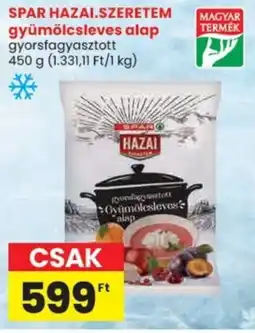 Spar SPAR HAZAI.SZERETEM gyümölcsleves alap ajánlat