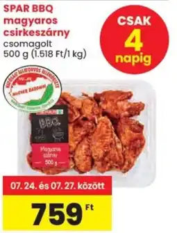 Spar SPAR BBQ magyaros csirkeszárny ajánlat