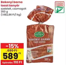 Spar Bakonyi barna toast kenyér ajánlat