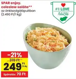 Spar SPAR enjoy. coleslaw saláta ajánlat