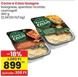 Spar Come a Casa lasagne ajánlat