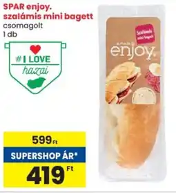 Spar SPAR enjoy. szalámis mini bagett ajánlat
