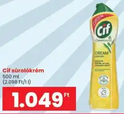 Spar Cif súrolókrém ajánlat