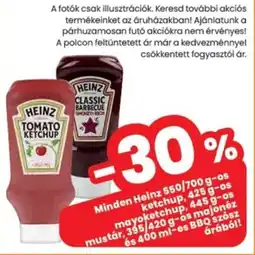 Spar Heinz ketchup, mayoketchup, árából! mustár, majonéz és BBQ szósz ajánlat