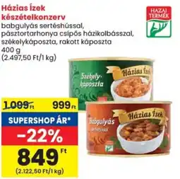 Spar Házias Ízek készételkonzerv ajánlat