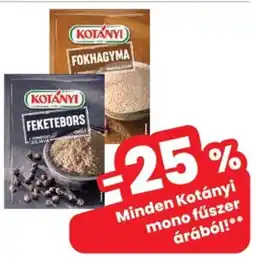 Spar Minden Kotányi mono fűszer ajánlat