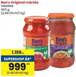 Spar Ben's Original mártás ajánlat