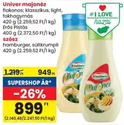 Spar Univer majonéz ajánlat