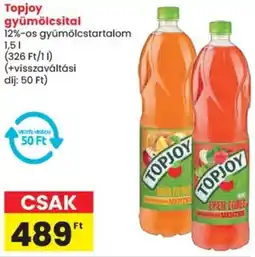 Spar Topjoy gyümölcsital ajánlat