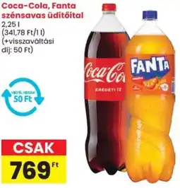 Spar Coca-Cola, Fanta szénsavas üdítőital ajánlat