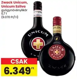 Spar Zwack Unicum, Unicum Szilva ajánlat