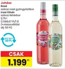 Spar Juhász Rosé, Irsai Olivér ajánlat