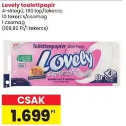 Spar Lovely toalettpapír ajánlat