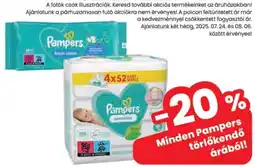 Spar Pampers törlőkendő ajánlat