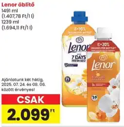 Spar Lenor öblítő ajánlat