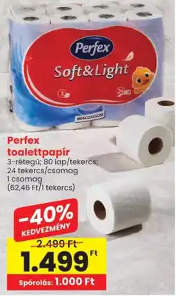Spar Perfex toalettpapír ajánlat
