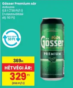 Spar Gösser Premium sör ajánlat