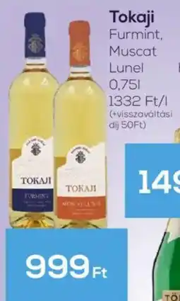 GRoby Tokaji Furmint, Muscat Lunel ajánlat