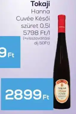 GRoby Tokaji Hanna Cuvée Késői szüret ajánlat
