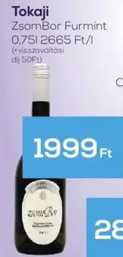 GRoby Tokaji Zsombor Furmint ajánlat