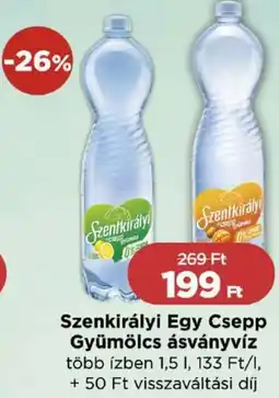 Real Szenkirályi Egy Csepp Gyümölcs ásványvíz ajánlat