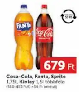 PRIVÁT Coca-Cola, Fanta, Sprite, Kinley ajánlat