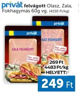 Privát felvágott