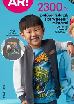 Pepco Pulóver Fiúknak Hot Wheels™ mintával ajánlat