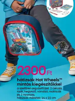 Pepco Hátizsák Hot WheelsTM mintás kiegészítőkkel ajánlat