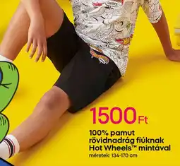 Pepco 100% pamut rövidnadrág fiúknak Hot Wheels™ ajánlat