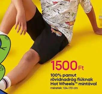 Pepco 100% pamut rövidnadrág fiúknak Hot Wheels™ ajánlat