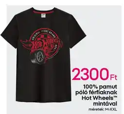 Pepco 100% pamut póló férfiaknak Hot Wheels™ ajánlat