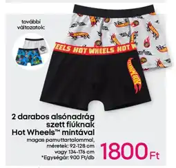 Pepco 2 darabos alsónadrág szett fiúknak Hot Wheels™ ajánlat
