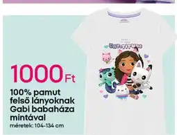 Pepco 100% pamut felső lányoknak Gabi babaháza ajánlat