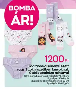Pepco 3 darabos alsónemű szett ajánlat
