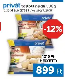 PRIVÁT Privȧt Töltött nudli ajánlat