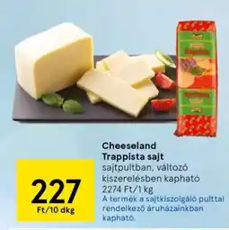 Tesco Cheeseland Trappista sajt ajánlat